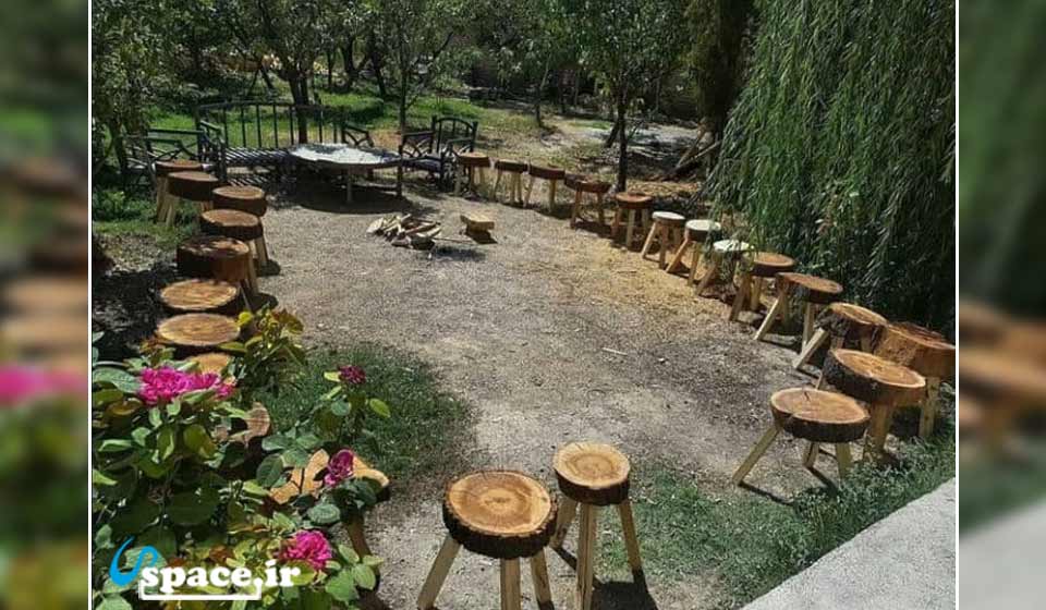 محوطه اقامتگاه بوم گردی باغ صفا - درگز - روستای محمد تقی بیک