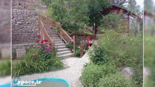 محوطه اقامتگاه بوم گردی باغ صفا - درگز - روستای محمد تقی بیک